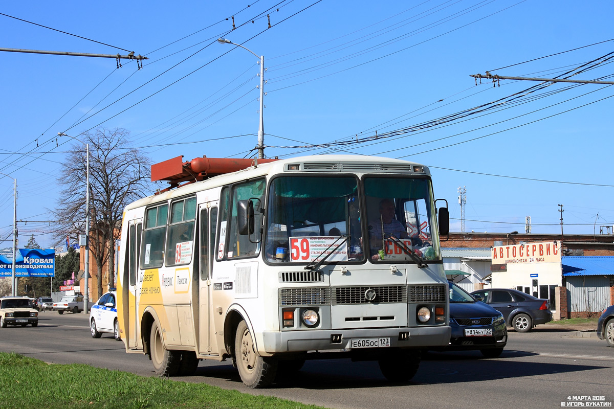 Краснодарский край, ПАЗ-32054 № Е 605 ОС 123