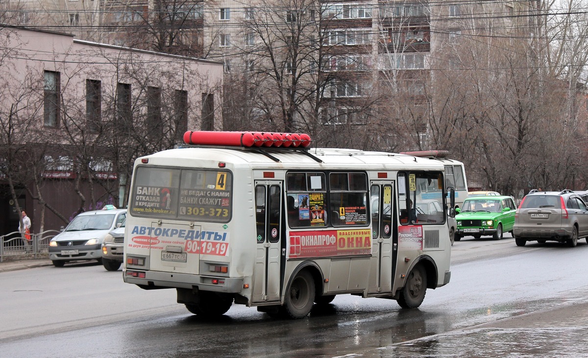 Томская область, ПАЗ-32054 № Е 667 ТС 70