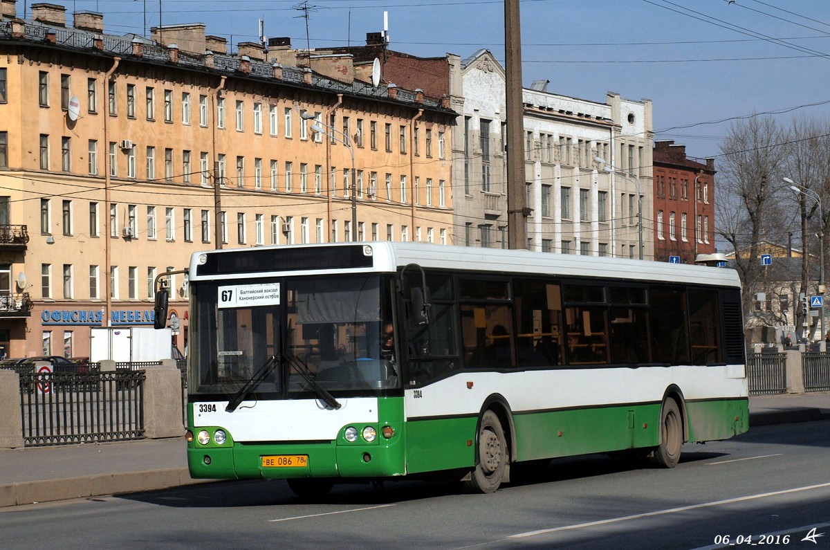 Санкт-Петербург, ЛиАЗ-5292.20 № 3394