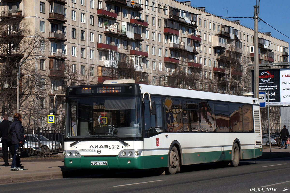 Санкт-Петербург, ЛиАЗ-5292.60 № 6342