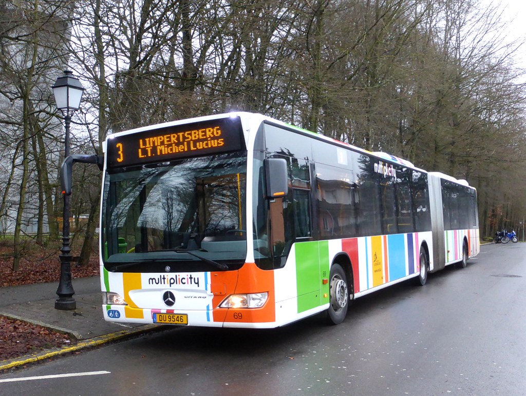 Люксембург, Mercedes-Benz O530G Citaro facelift G № 69