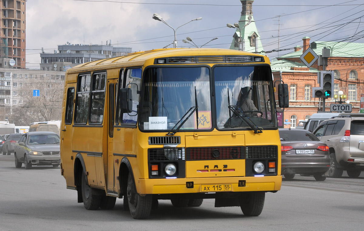 Омская область, ПАЗ-32053 № АХ 115 55