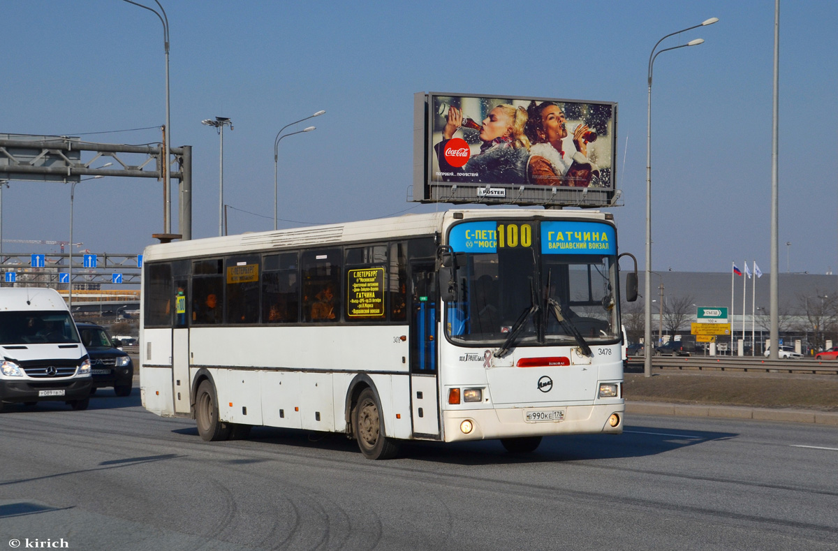 Ленинградская область, ЛиАЗ-5256.58 № 3478