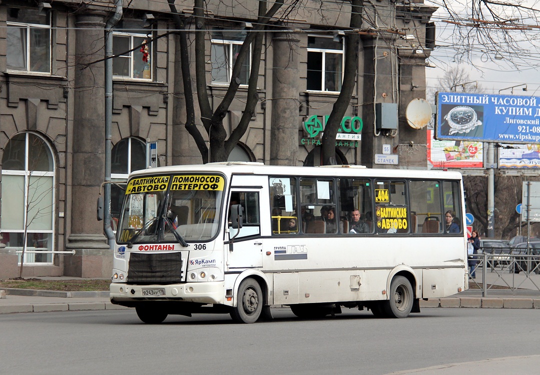 Санкт-Петербург, ПАЗ-320412-04 № 306