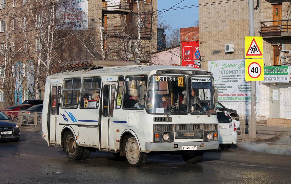 Томская область, ПАЗ-32054 № Е 948 НО 70