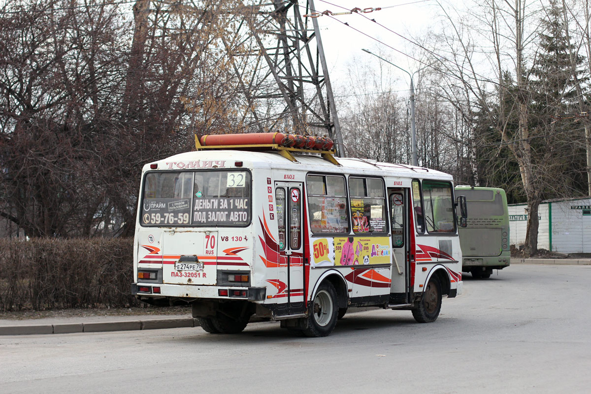 Томская область, ПАЗ-32051-110 № Е 274 РЕ 70