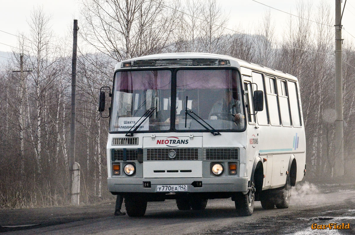 Кемеровская область - Кузбасс, ПАЗ-32053 № У 770 ЕА 142