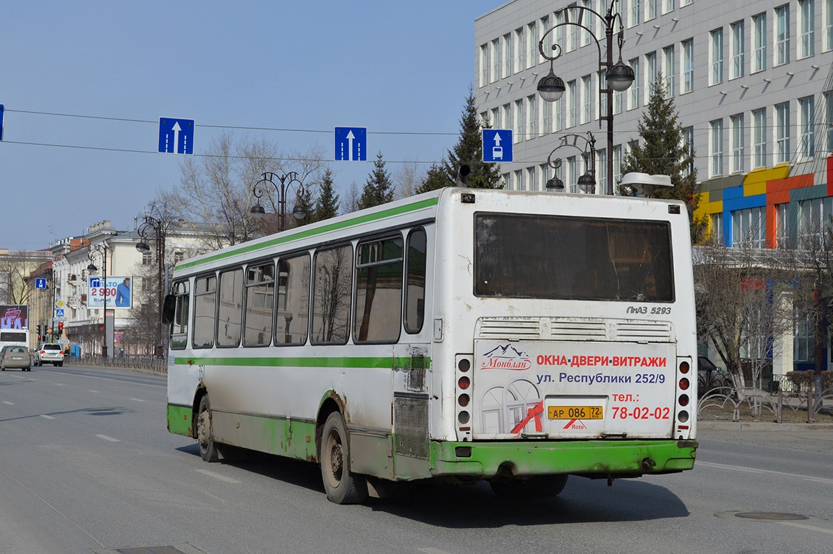 Тюменская область, ЛиАЗ-5293.00 № АР 086 72