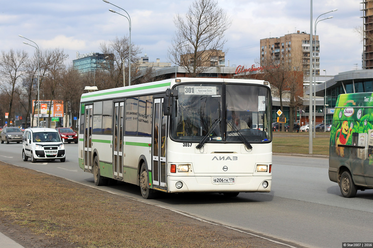 Санкт-Петербург, ЛиАЗ-5293.60 № 3857