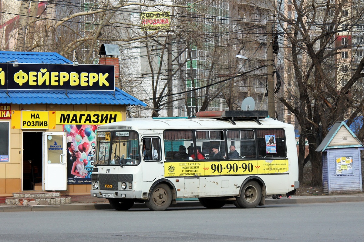 Томская область, ПАЗ-32054 № М 611 АМ 70