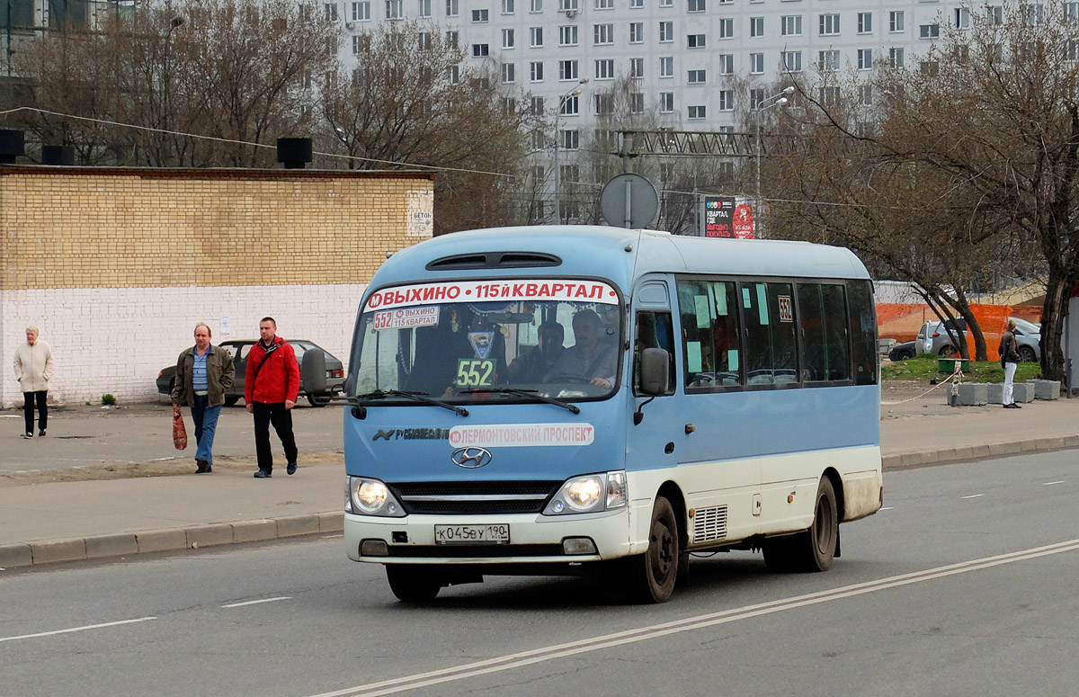 Moskauer Gebiet, Hyundai County Kuzbass Nr. К 045 ВУ 190