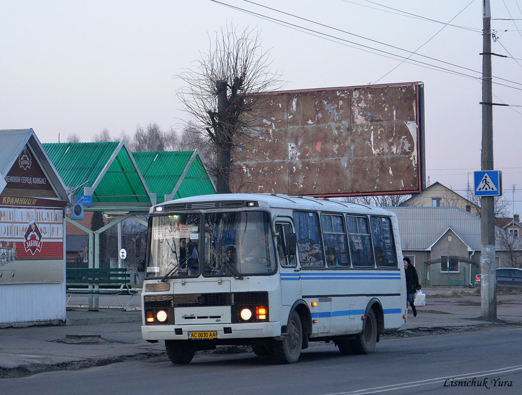 Волынская область, ПАЗ-32054 № AC 0030 AA