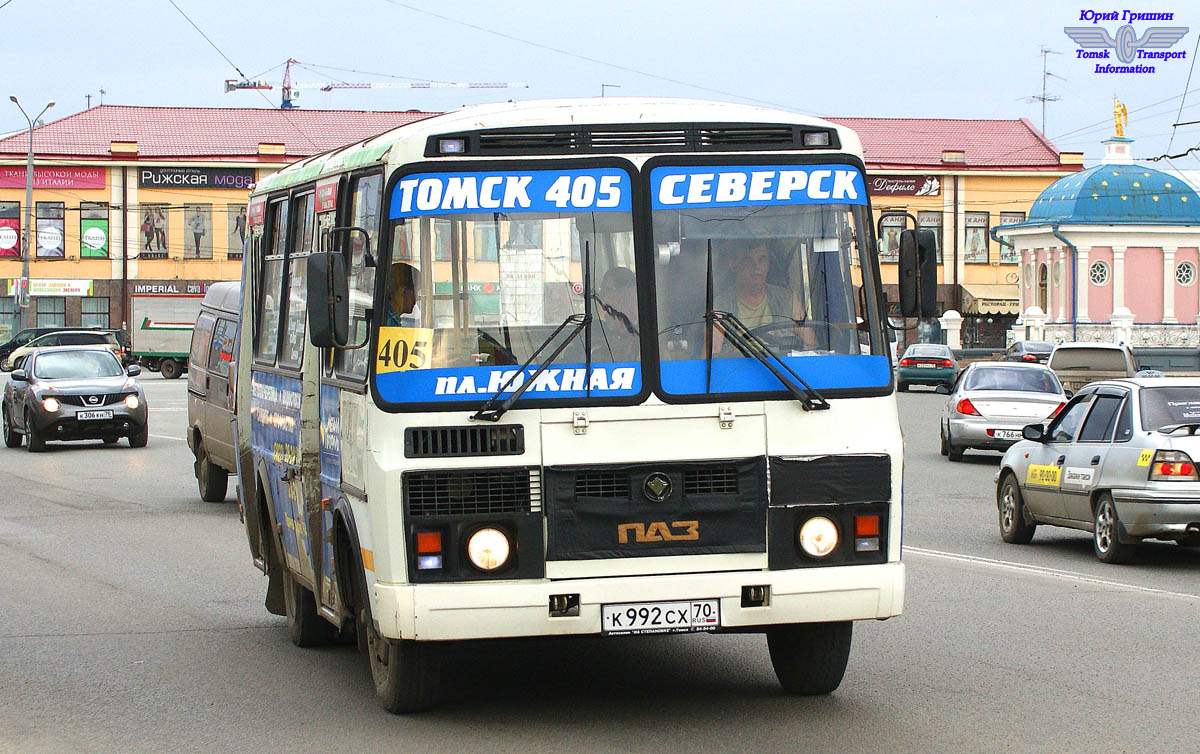 Томская область, ПАЗ-32054 № К 992 СХ 70