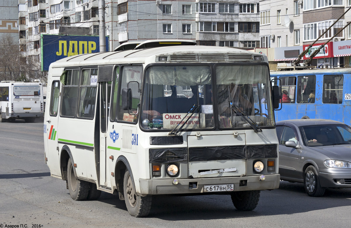 Омская область, ПАЗ-32053-07 № 391