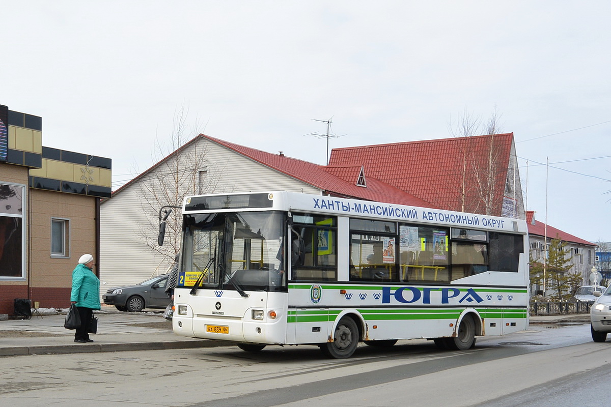 Ханты-Мансийский АО, ПАЗ-3237-03 № ВА 839 86