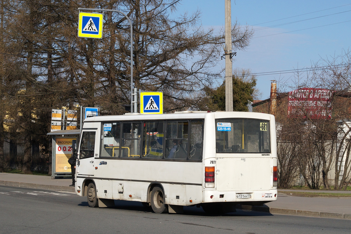 Санкт-Петербург, ПАЗ-320402-05 № 7921