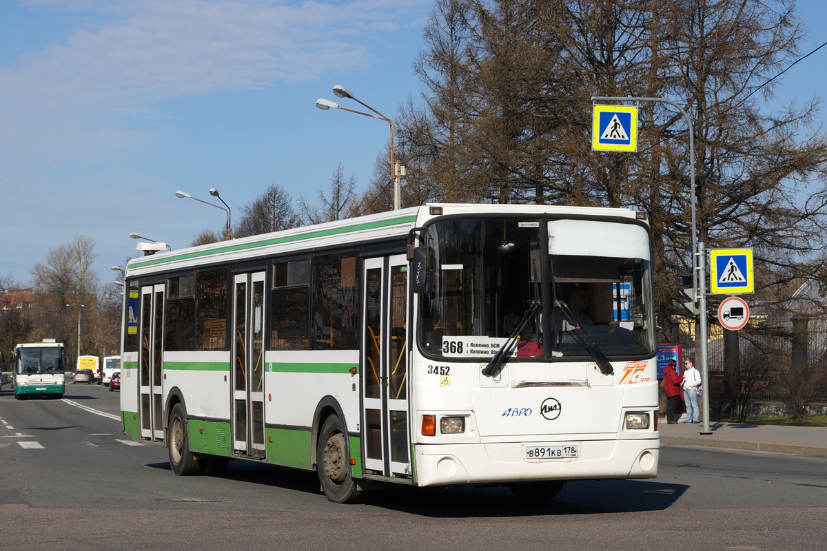 Санкт-Петербург, ЛиАЗ-5293.53 № 3452