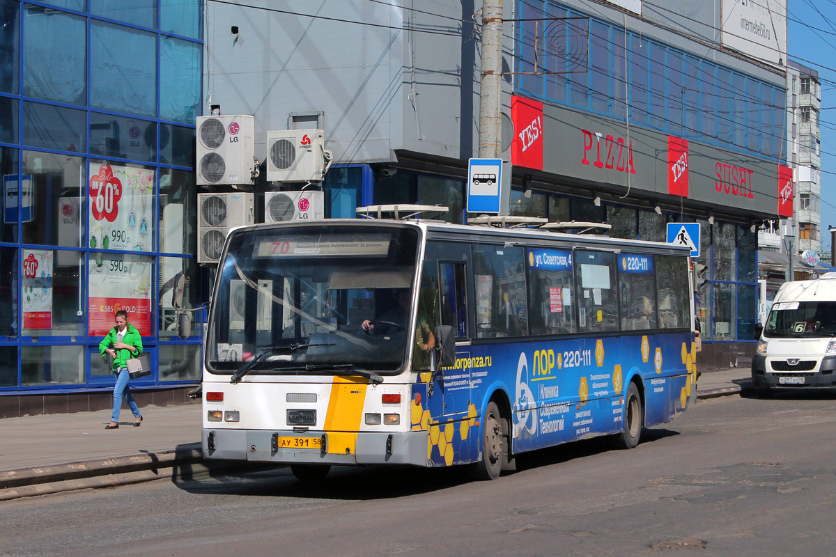 Пензенская область, Van Hool A600 № АУ 391 58