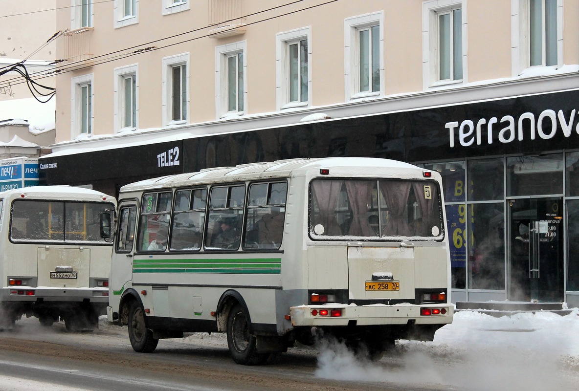 Томская область, ПАЗ-32051-110 № АС 258 70