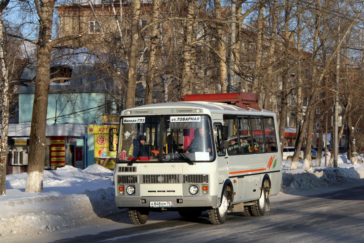 Томская область, ПАЗ-32054 № К 848 ЕМ 70