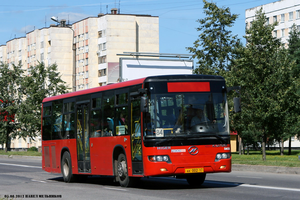 Ленинградская область, Higer KLQ6118GS № 04136