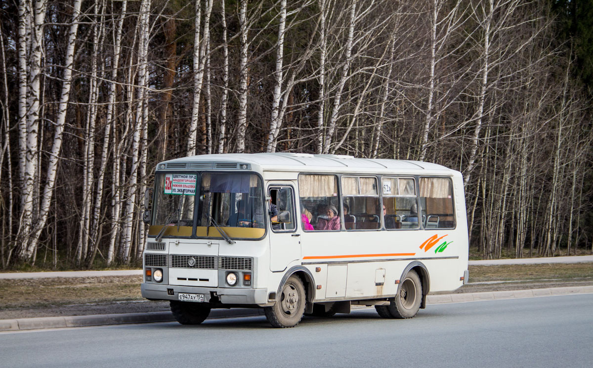 Новосибирская область, ПАЗ-32054 № Е 947 АУ 154