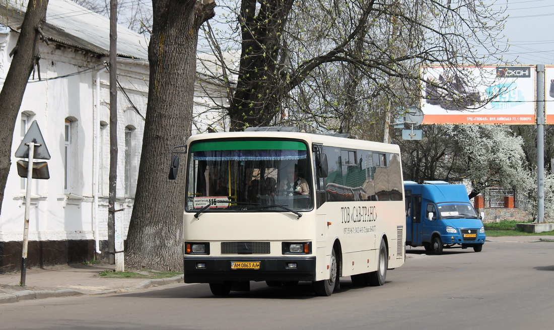 Житомирская область, ЛАЗ-4207JN "Лайнер-10" № AM 0863 AA