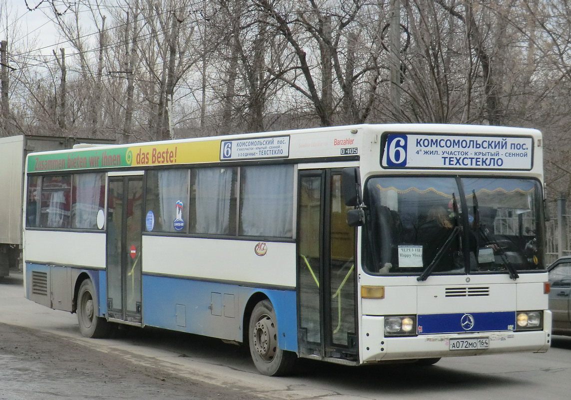 Саратовская область, Mercedes-Benz O405 № А 072 МО 164