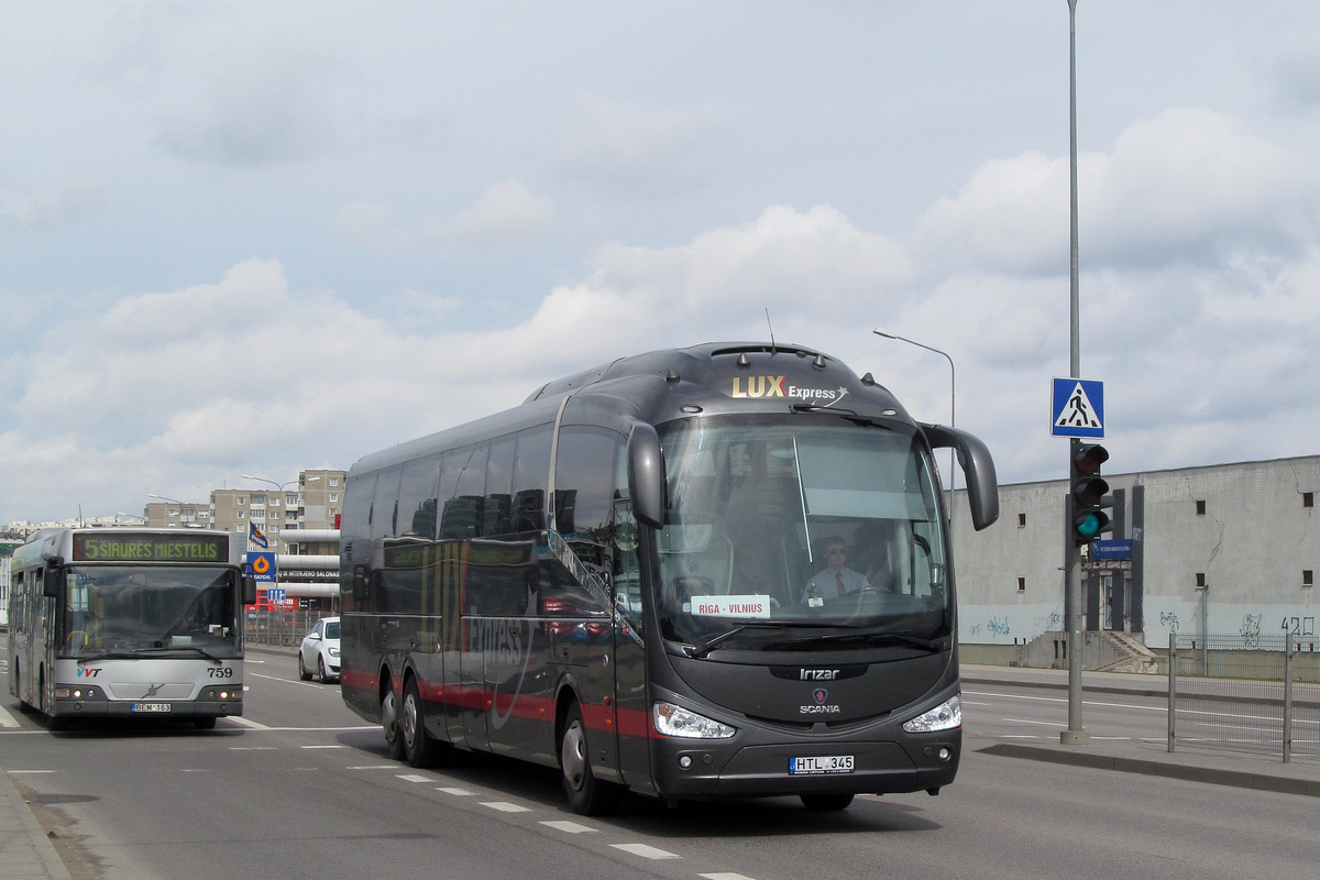 Литва, Volvo 7700 № 759; Литва, Irizar i6 15-3,7 № HTL 345