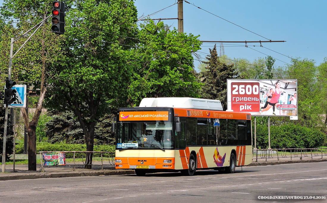 Днепропетровская область, MAN A21 NL313 CNG № AE 9803 AA