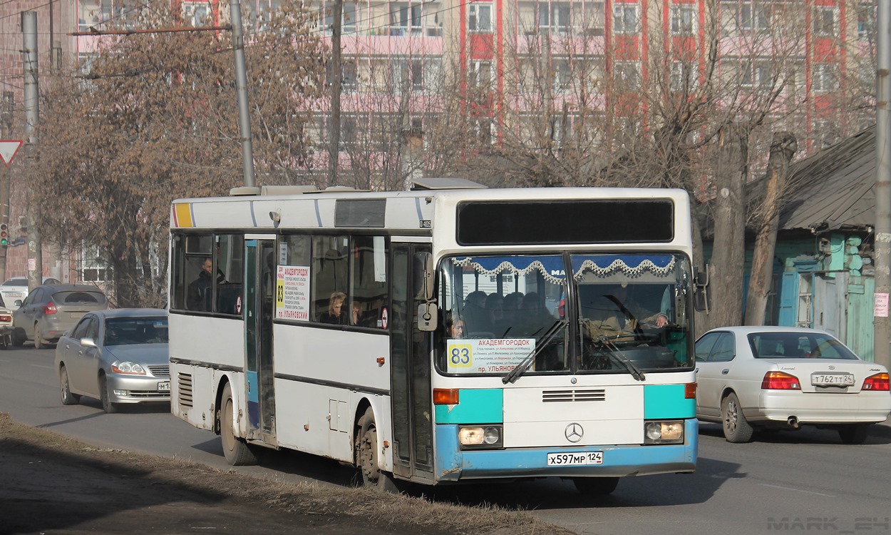 Krasnoyarsk region, Mercedes-Benz O405 # Х 597 МР 124