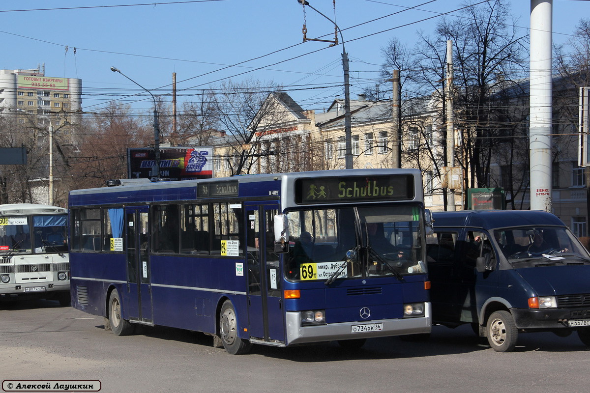 Voronezh region, Mercedes-Benz O405 # О 734 ХК 36