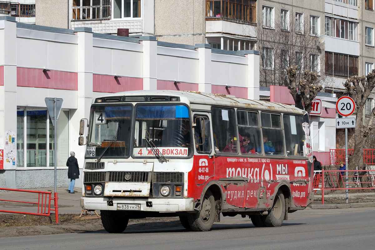 Архангельская область, ПАЗ-32054 № Н 838 УН 29