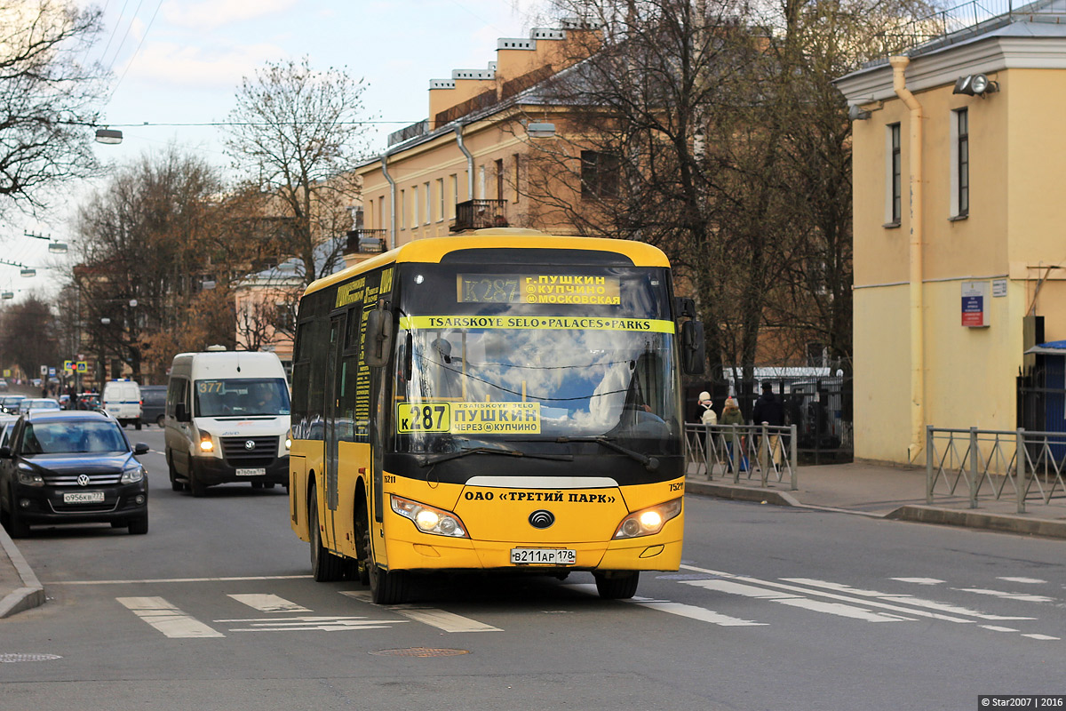 Санкт-Петербург, Yutong ZK6852HG № В 211 АР 178