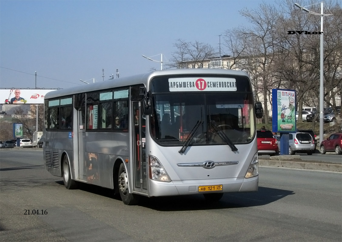 Приморский край, Hyundai New Super AeroCity 1F/L № АВ 121 25