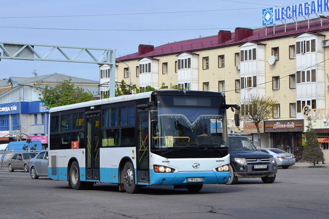 Шымкент, Higer KLQ6895G № 191 AC 13