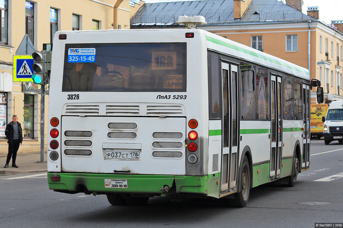 Санкт-Петербург, ЛиАЗ-5293.60 № 3826