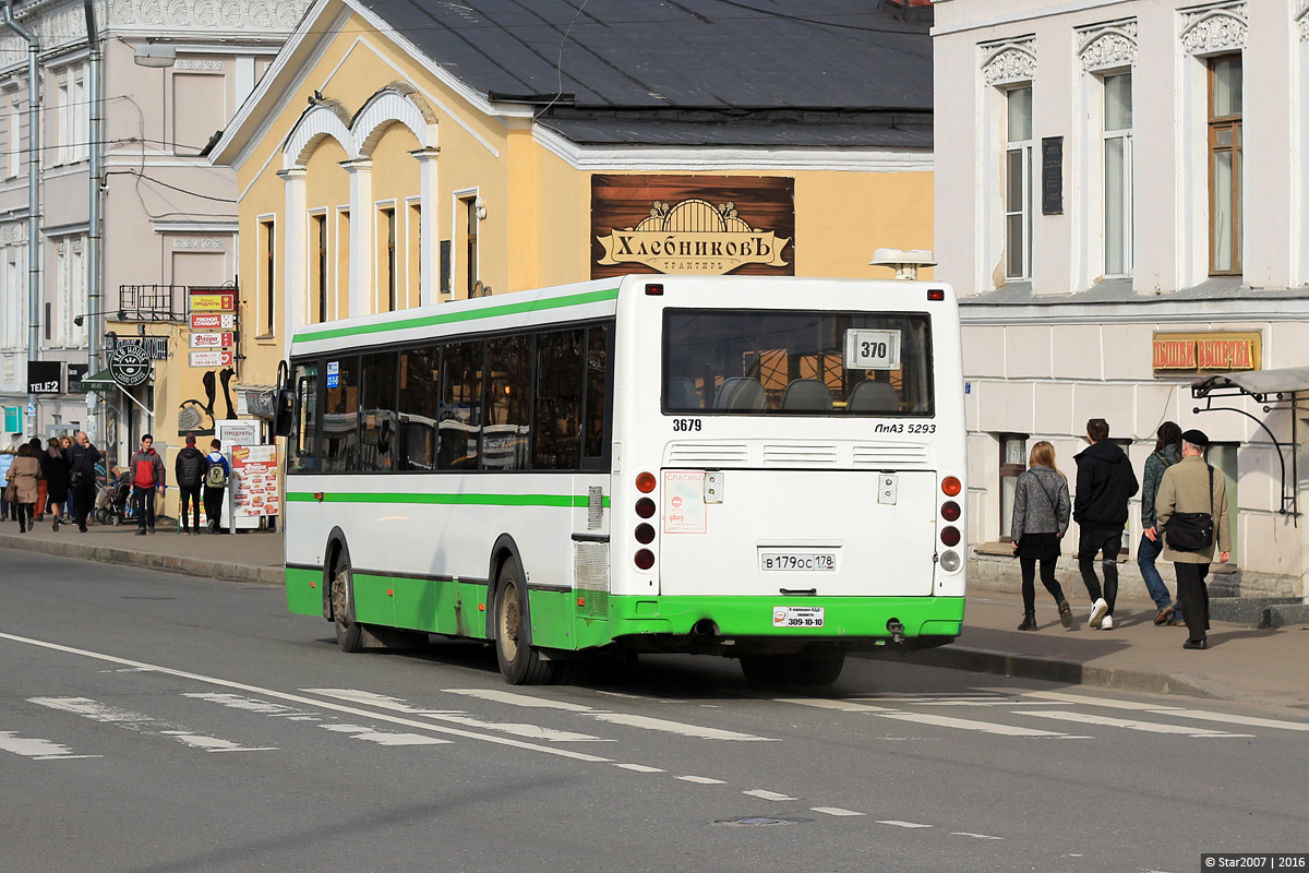 Санкт-Петербург, ЛиАЗ-5293.60 № 3679