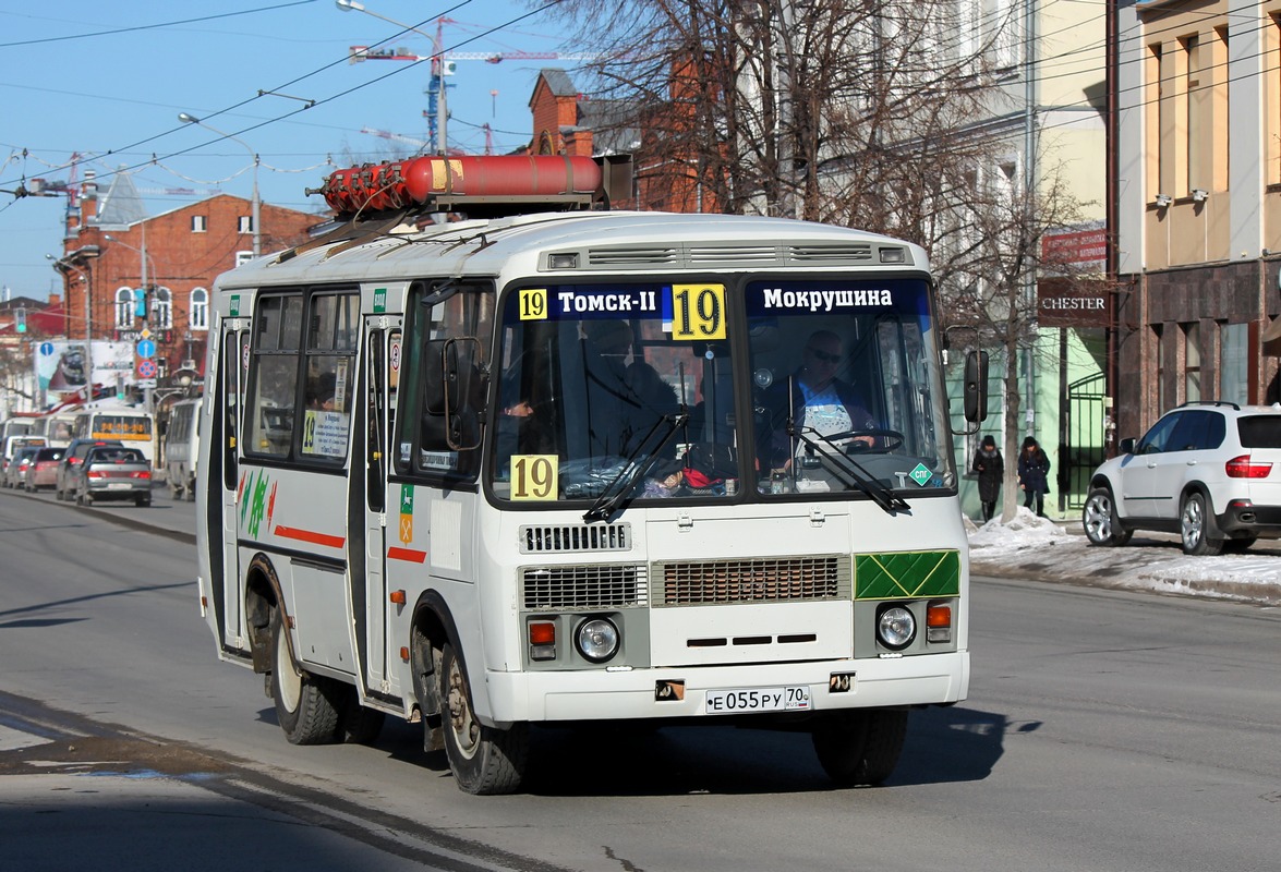 Oblast Tomsk, PAZ-32054 Nr. Е 055 РУ 70
