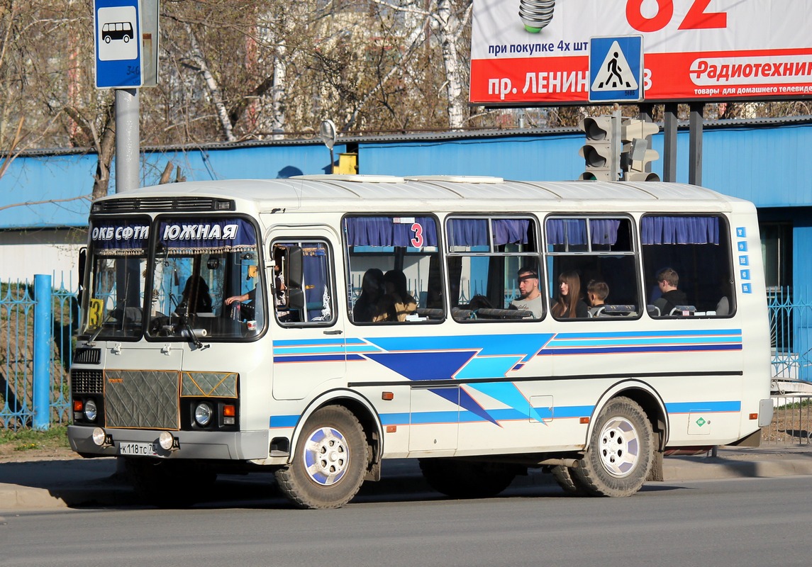 Томская область, ПАЗ-32054 № К 118 ТС 70