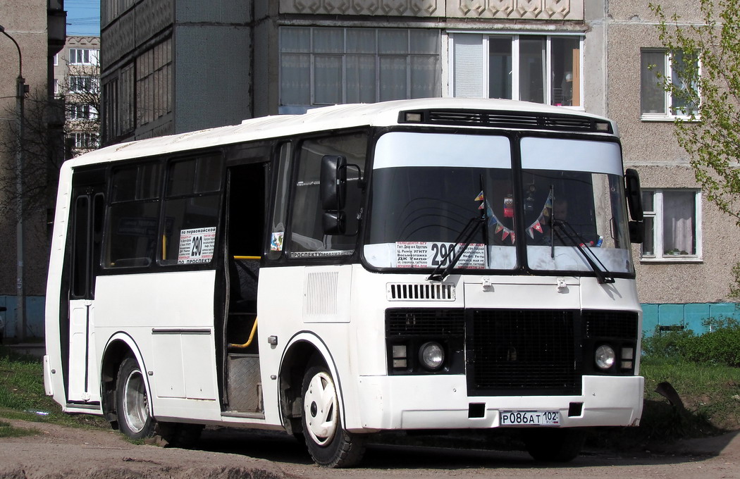 Башкортостан, ПАЗ-32054 № Р 086 АТ 102