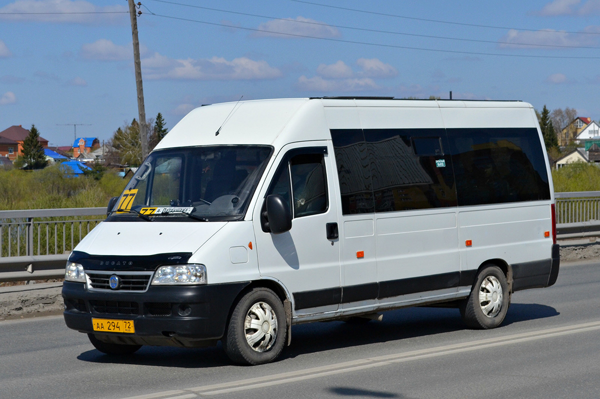 Тюменская область, FIAT Ducato 244 CSMMC-RLL, -RTL № АА 294 72