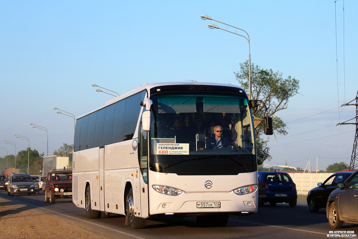 Краснодарский край, Golden Dragon XML6127E* / XML6127J* № Р 557 ОК 123