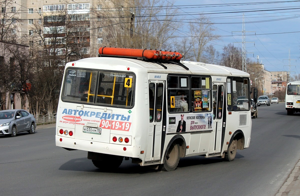 Obwód tomski, PAZ-32054 Nr К 030 КМ 70