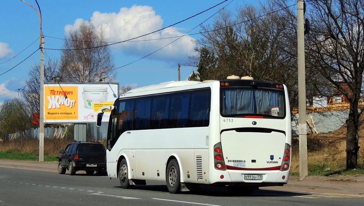 Санкт-Петербург, Yutong ZK6899HA № n753