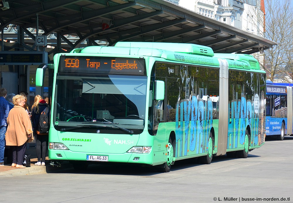 Шлезвиг-Гольштейн, Mercedes-Benz O530GDH Citaro G BlueTec-Hybrid № FL-AG 33