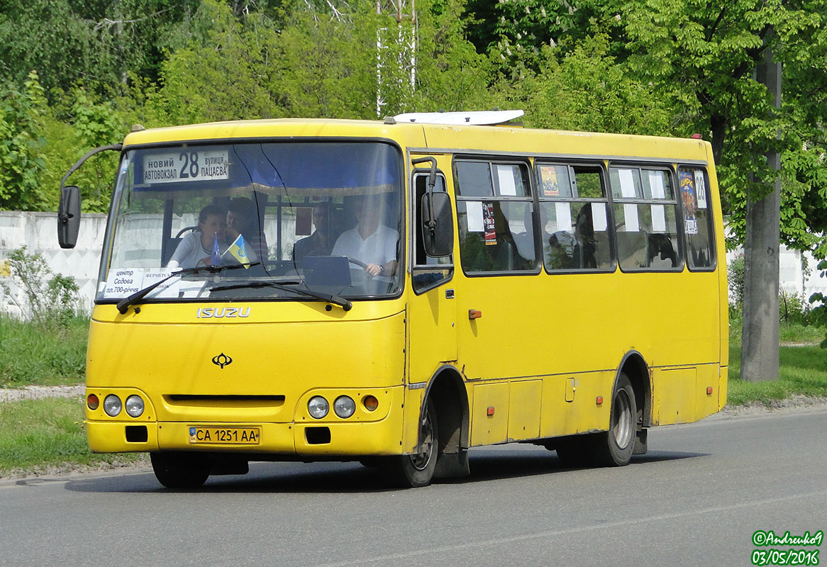 Черкасская область, Богдан А09202 (ЛуАЗ) № CA 1251 AA
