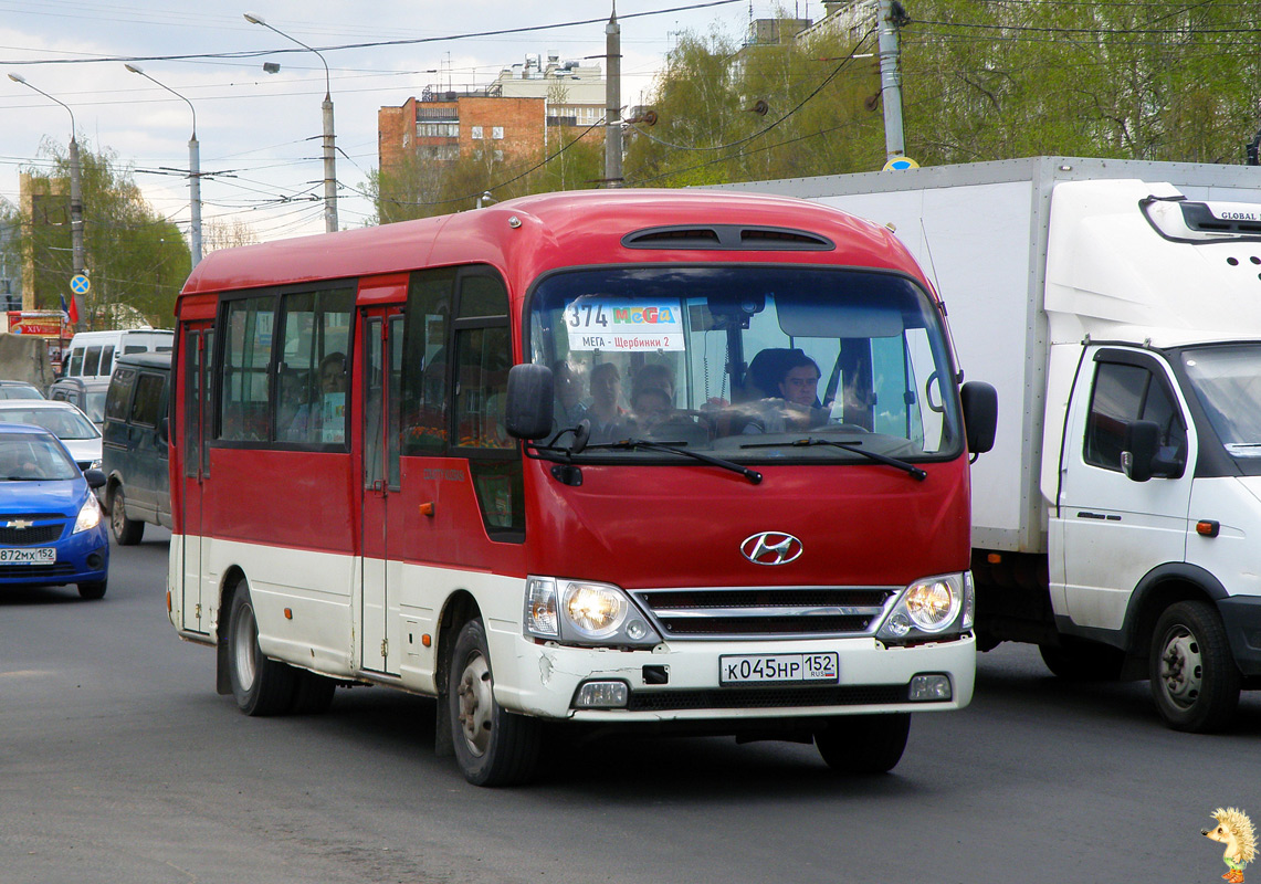 Nizhegorodskaya region, Hyundai County Kuzbass # К 045 НР 152