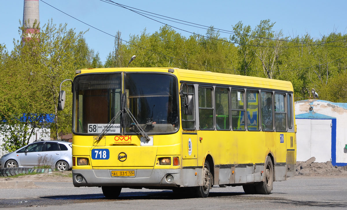 Омская область, ЛиАЗ-5256.45 № 718