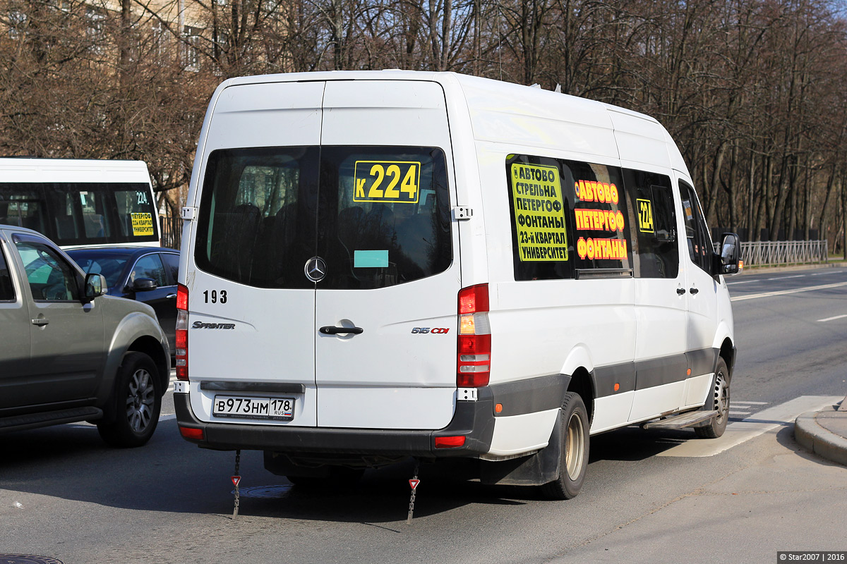 Санкт-Петербург, Луидор-22360C (MB Sprinter) № 193